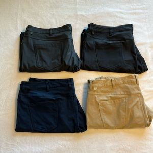 Lululemon Men’s ABC Classic-Fit Pants. 42’” waist, 34” long. True Navy.